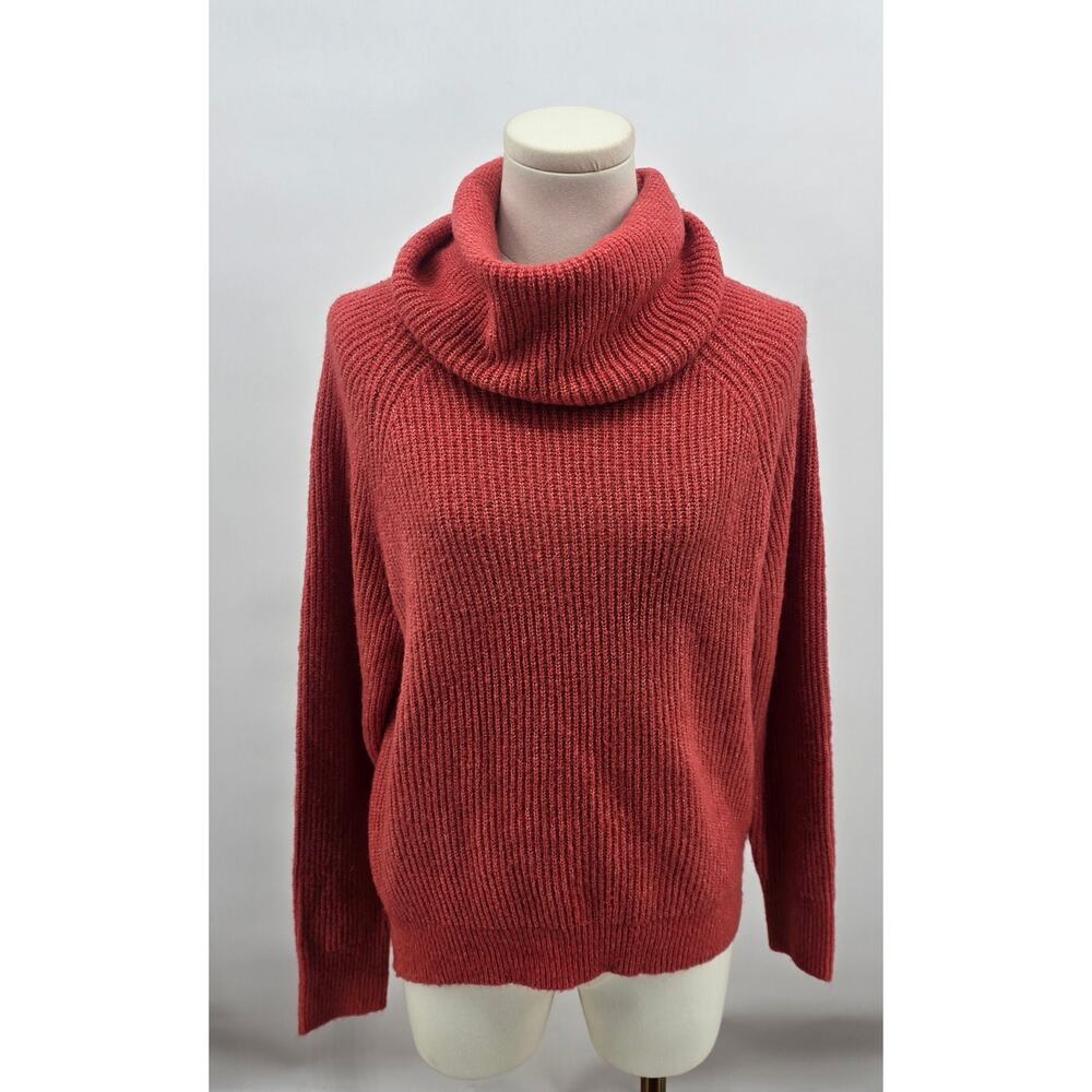 BP Nordstrom 
Coral‎ Red/Coral Long Line Turtleneck Sweater